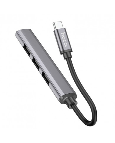 Hub USB-C Hoco HB26 USB3.0+3xUSB2.0 Γκρι