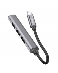 Hub USB-C Hoco HB26 USB3.0+3xUSB2.0 Γκρι