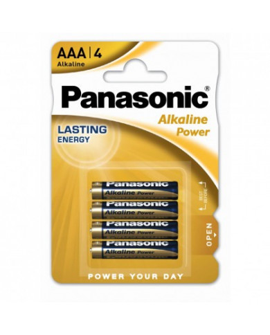 Μπαταρία Αλκαλική Panasonic Alcaline Power LR03APB/4BP size AAA 1.5V Τεμ, 4 Μπαταρία Αλκαλική Panasonic Alcaline Power LR03APB/4BP size AAA 1.5V Τεμ, 4