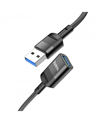 Καλώδιο Προέκτασης Hoco U107 USB Αρσενικό σε USB 3.0 Θηλυκό 3A 5Gbps OTG 1.2m Μαύρο