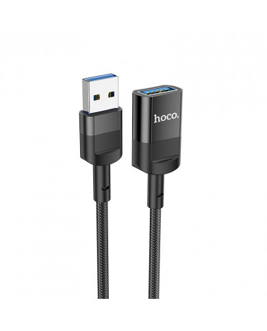 Καλώδιο Προέκτασης Hoco U107 USB Αρσενικό σε USB 3.0 Θηλυκό 3A 5Gbps OTG 1.2m Μαύρο