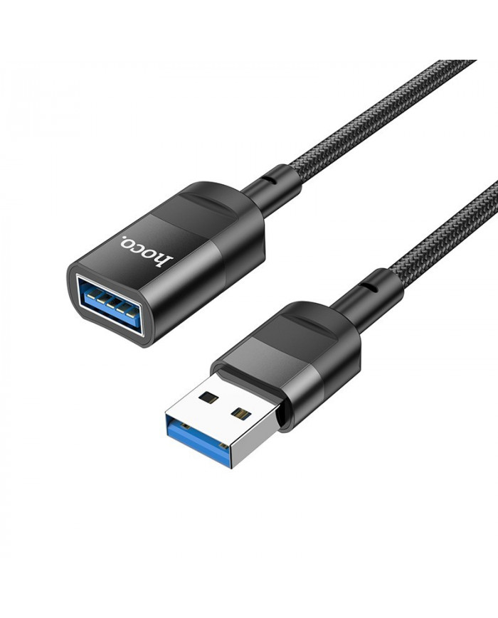 Καλώδιο Προέκτασης Hoco U107 USB Αρσενικό σε USB 3.0 Θηλυκό 3A 5Gbps OTG 1.2m Μαύρο