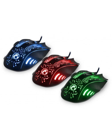 Ενσύρματο Ποντίκι iMICE X9 Gaming 6D με 6 Πλήκτρα, 2400 DPI και LED Φωτισμό. Μαύρο