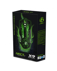 Ενσύρματο Ποντίκι iMICE X9 Gaming 6D με 6 Πλήκτρα, 2400 DPI και LED Φωτισμό. Μαύρο