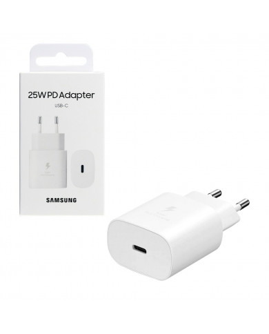Φορτιστής Ταξιδίου Samsung EP-TA800NWEGEU USB-C 25W Λευκό Φορτιστής Ταξιδίου Samsung EP-TA800NWEGEU USB-C 25W Λευκό