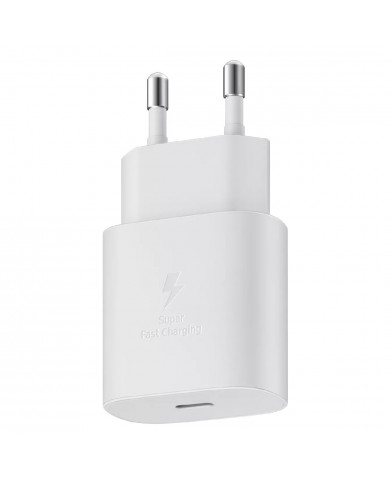 Φορτιστής Ταξιδίου Samsung EP-TA800NWEGEU USB-C 25W Λευκό Φορτιστής Ταξιδίου Samsung EP-TA800NWEGEU USB-C 25W Λευκό