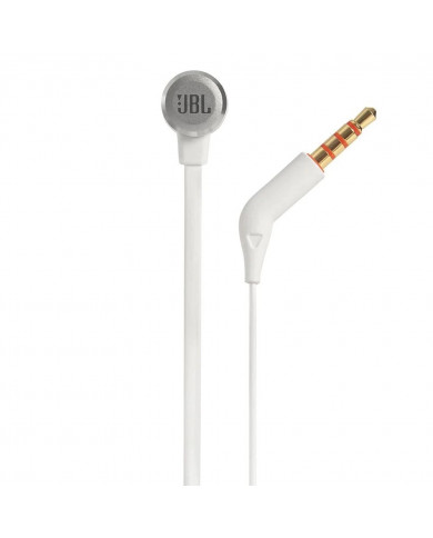 Hands Free JBL Tune 290 In-ear 3.5 mm Pure Bass Sound 8.7mm με Μικρόφωνο και Πλακέ Καλώδιο JBLT290SIL Ασημί Hands Free JBL Tune 290 In-ear 3.5 mm Pure Bass Sound 8.7mm με Μικρόφωνο και Πλακέ Καλώδιο JBLT290SIL Ασημί