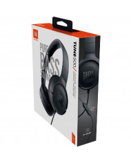 Ακουστικά Stereo On-ear JBL Tune 500 3.5mm Pure Bass Sound με Μικρόφωνο JBLT500BLK Μαύρο