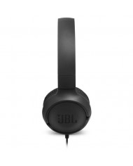 Ακουστικά Stereo On-ear JBL Tune 500 3.5mm Pure Bass Sound με Μικρόφωνο JBLT500BLK Μαύρο