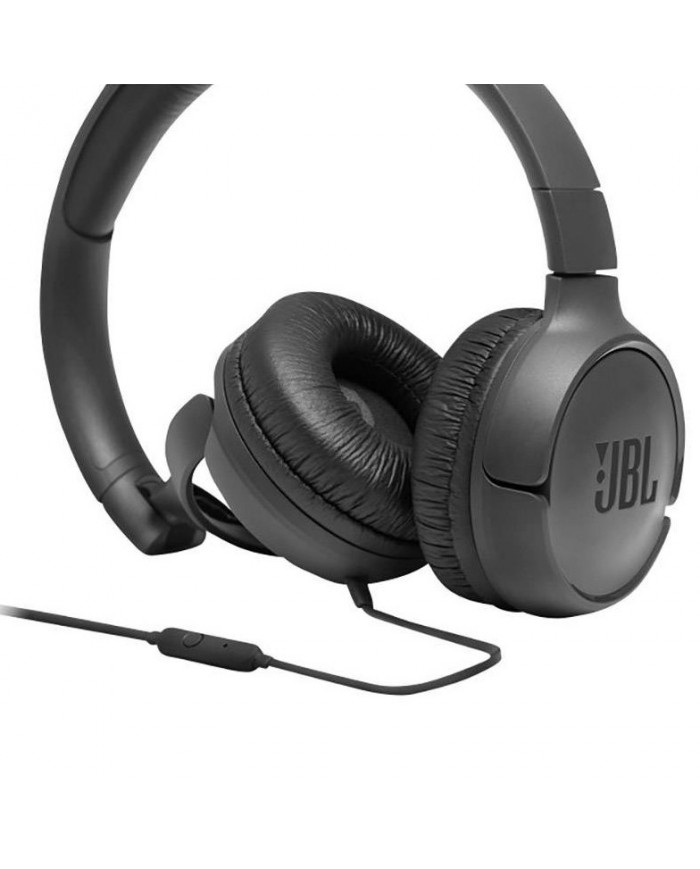 Ακουστικά Stereo On-ear JBL Tune 500 3.5mm Pure Bass Sound με Μικρόφωνο JBLT500BLK Μαύρο