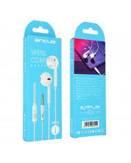 Hands Free Ancus Melody MD66 Semi in-Earbud Stereo 3.5mm Λευκό με Μικρόφωνο και Πλήκτρο Λειτουργίας 1,2μ