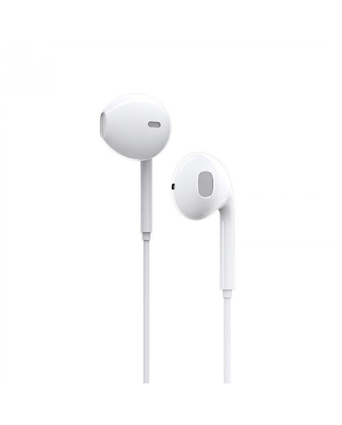 Hands Free Ancus Melody MD66 Semi in-Earbud Stereo 3.5mm Λευκό με Μικρόφωνο και Πλήκτρο Λειτουργίας 1,2μ