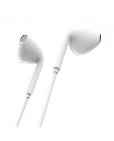 Hands Free Ancus Melody MD66 Semi in-Earbud Stereo 3.5mm Λευκό με Μικρόφωνο και Πλήκτρο Λειτουργίας 1,2μ