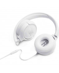 Ακουστικά Stereo On-ear JBL Tune 500 3.5mm Pure Bass Sound με Μικρόφωνο JBLT500WHT Λευκό