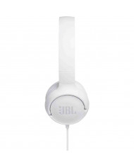Ακουστικά Stereo On-ear JBL Tune 500 3.5mm Pure Bass Sound με Μικρόφωνο JBLT500WHT Λευκό
