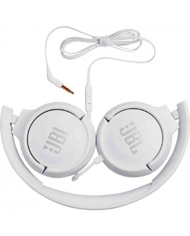 Ακουστικά Stereo On-ear JBL Tune 500 3.5mm Pure Bass Sound με Μικρόφωνο JBLT500WHT Λευκό Ακουστικά Stereo On-ear JBL Tune 500 3.5mm Pure Bass Sound με Μικρόφωνο JBLT500WHT Λευκό