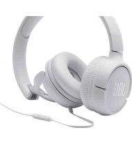 Ακουστικά Stereo On-ear JBL Tune 500 3.5mm Pure Bass Sound με Μικρόφωνο JBLT500WHT Λευκό