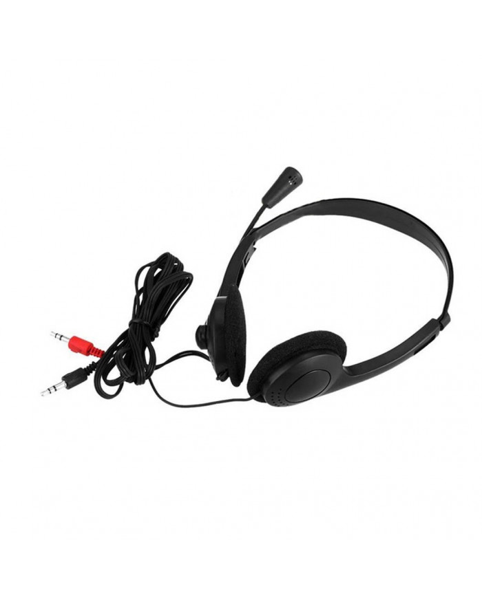 Ακουστικά Stereo Mee-Ole PC-900 με Μικρόφωνο και Διπλή Έξοδο 3.5mm Μαύρα