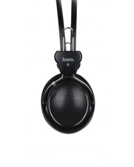 Ακουστικά Stereo Hoco W5 Manno 3.5mm Μαύρα με Μικρόφωνο και Πλήκτρο Ελέγχου
