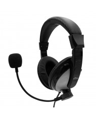 Ακουστικά Stereo Hoco W5 Manno 3.5mm Μαύρα με Μικρόφωνο και Πλήκτρο Ελέγχου