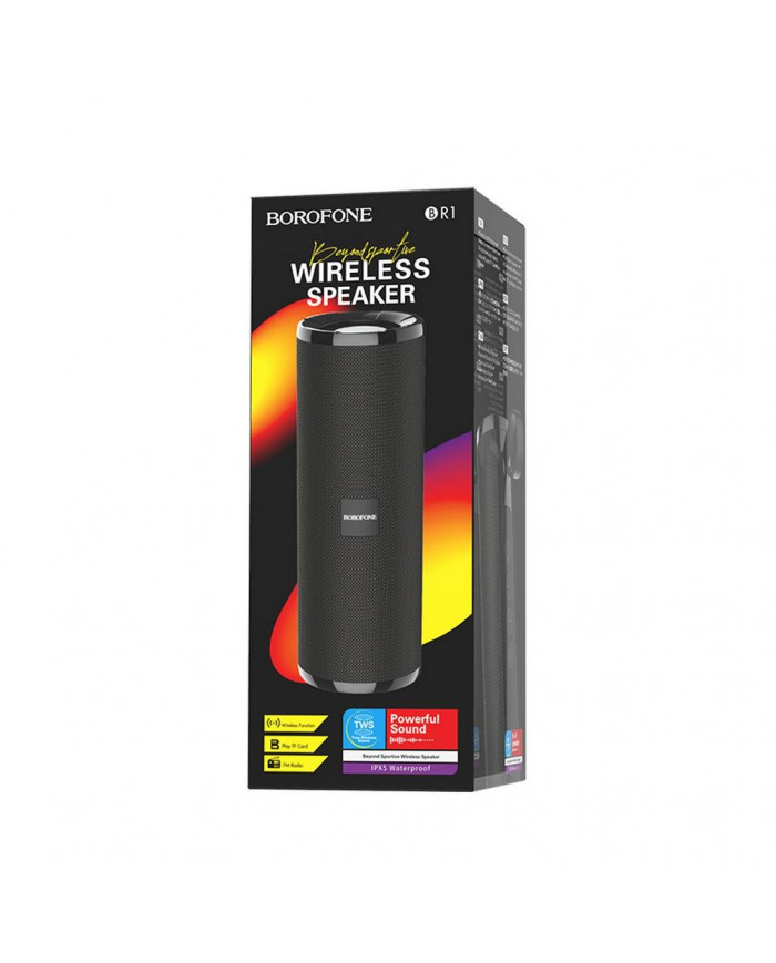 Φορητό Ηχείο Wireless Borofone BR1 Beyond Μαύρο 1200mAh, 5W και MicroSD