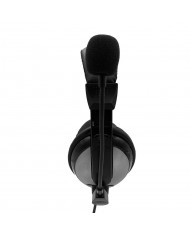 Ακουστικά Stereo Media-Tech TURDUS PRO MT3603 με Διπλό Κονέκτορα 3.5mm και Ρυθμιζόμενο Μικρόφωνο. Μαύρο