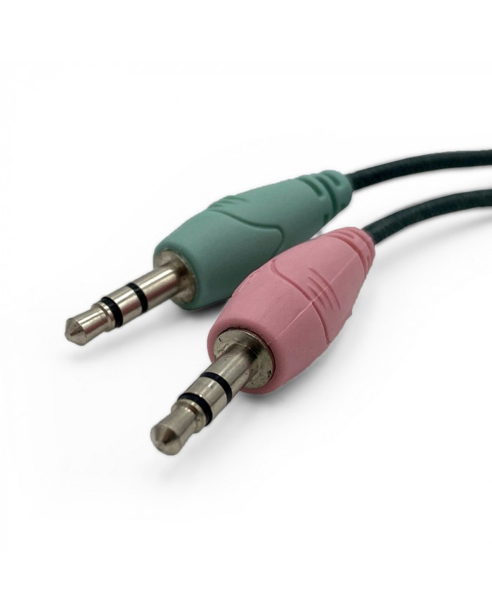 Ακουστικά Stereo Media-Tech TURDUS PRO MT3603 με Διπλό Κονέκτορα 3.5mm και Ρυθμιζόμενο Μικρόφωνο. Μαύρο