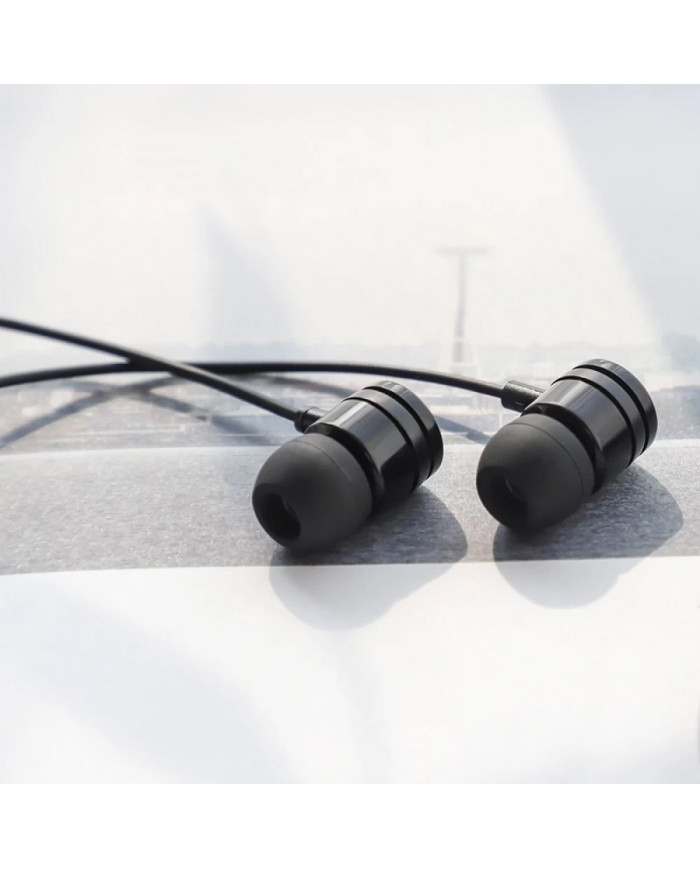Hands Free Ancus Harmony MD44 in-Earbud Stereo 3.5mm Μαύρο με Μικρόφωνο και Πλήκτρο Λειτουργίας 1,2μ