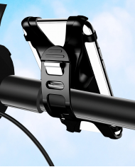 USAMS βάση ποδηλάτου για smartphone US-ZJ053, λαστιχένια, μαύρη