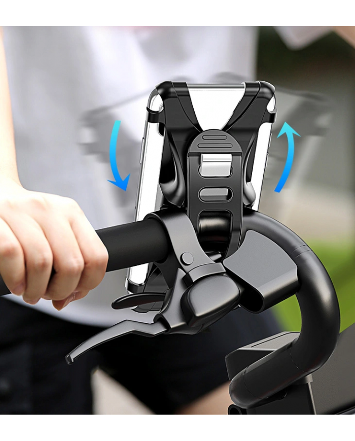 USAMS βάση ποδηλάτου για smartphone US-ZJ053, λαστιχένια, μαύρη