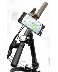 USAMS βάση ποδηλάτου για smartphone US-ZJ053, λαστιχένια, μαύρη