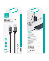 USAMS καλώδιο Lightning σε USB US-SJ543, 12W, 1.2m, μαύρο
