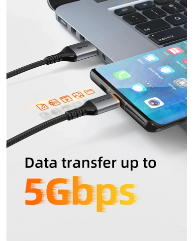 CABLETIME καλώδιο USB-C σε USB , 15W, 5Gbps, 0.5m, μαύρο CABLETIME καλώδιο USB-C σε USB , 15W, 5Gbps, 0.5m, μαύρο