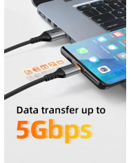 CABLETIME καλώδιο USB-C σε USB , 15W, 5Gbps, 0.5m, μαύρο