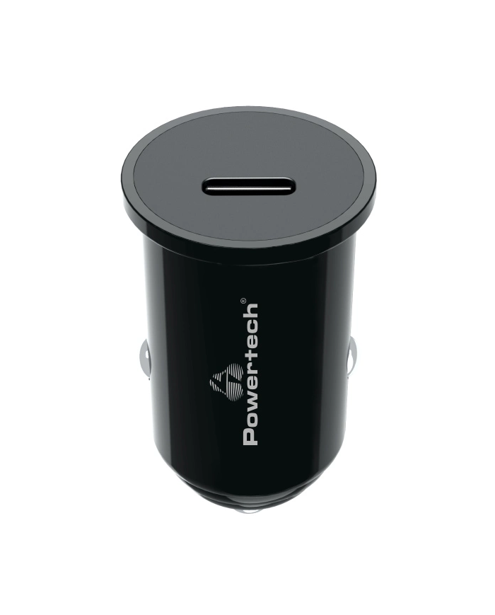 POWERTECH φορτιστής αυτοκινήτου , USB-C, 20W PD, μαύρος