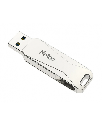 NETAC USB Flash Drive U782C, 64GB, USB 3.0 & USB Type-C, OTG, ασημί