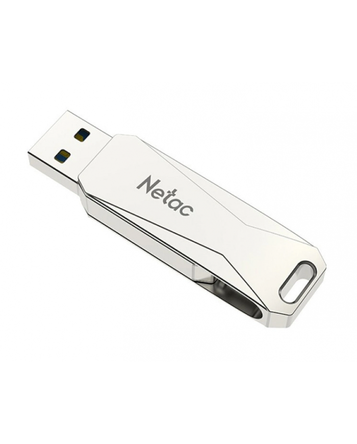 NETAC USB Flash Drive U782C, 64GB, USB 3.0 & USB Type-C, OTG, ασημί