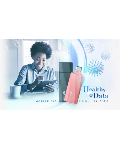 SILICON POWER USB-C Flash Drive Mobile C07, 32GB, USB 3.2, μπλε