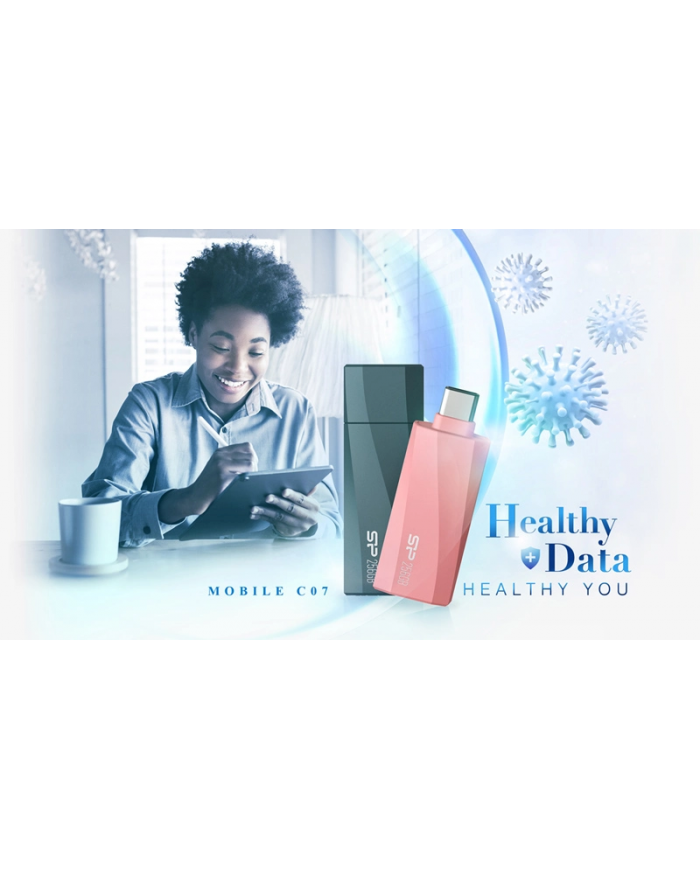 SILICON POWER USB-C Flash Drive Mobile C07, 32GB, USB 3.2, μπλε