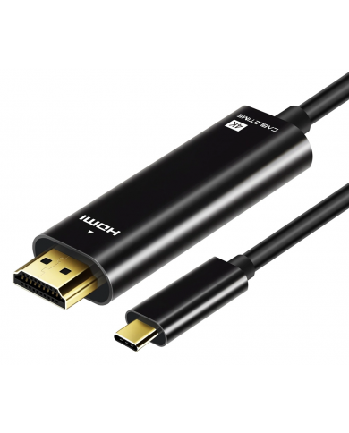 CABLETIME καλώδιο USB-C σε HDMI CT-CMHD, 4K/60Hz, 0.9m, μαύρο CABLETIME καλώδιο USB-C σε HDMI CT-CMHD, 4K/60Hz, 0.9m, μαύρο