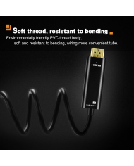 CABLETIME καλώδιο USB-C σε HDMI CT-CMHD, 4K/60Hz, 0.9m, μαύρο