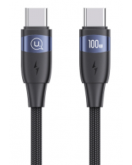USAMS καλώδιο USB-C σε USB-C US-SJ633, 100W PD, 2m, μαύρο USAMS καλώδιο USB-C σε USB-C US-SJ633, 100W PD, 2m, μαύρο
