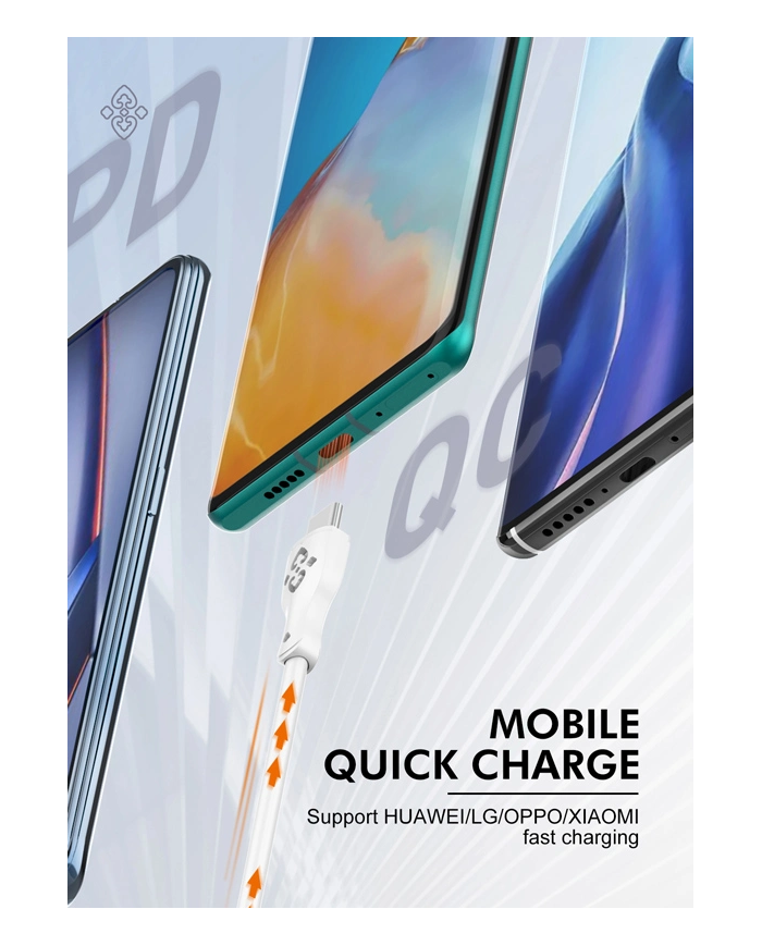 LDNIO καλώδιο USB-C σε USB-C , 65W PD, 2m, λευκό