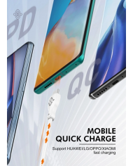 LDNIO καλώδιο USB-C σε USB-C , 65W PD, 2m, λευκό