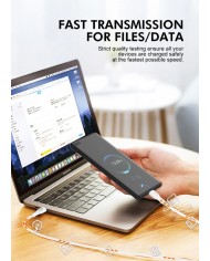 LDNIO καλώδιο USB-C σε USB-C , 65W PD, 2m, λευκό