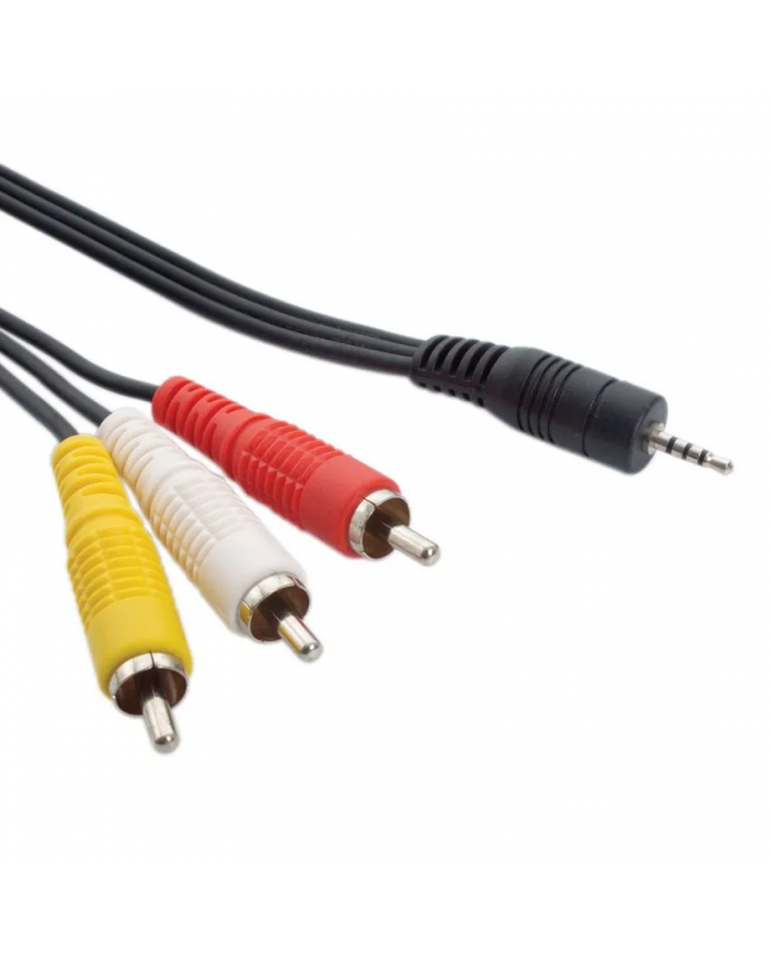 POWERTECH καλώδιο 3x RCA (M) σε jack 3.5mm (M) , 1.5m