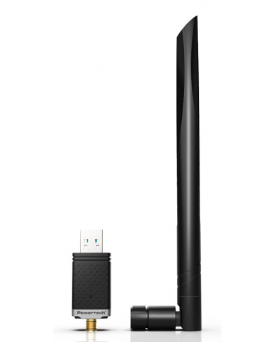 POWERTECH ασύρματος USB αντάπτορας δικτύου , 1300Mbps, 2.4/5GHz