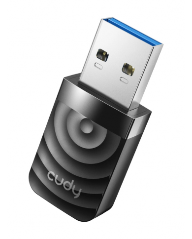 CUDY ασύρματος USB αντάπτορας δικτύου WU1300S,  1300Mbps, 2.4/5GHz