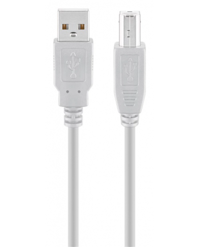 GOOBAY καλώδιο USB σε USB Type B , 1.8m, 480Mbps, γκρι GOOBAY καλώδιο USB σε USB Type B , 1.8m, 480Mbps, γκρι
