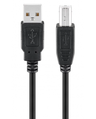 GOOBAY καλώδιο USB σε USB Type B , 0.25m, 480Mbps, μαύρο